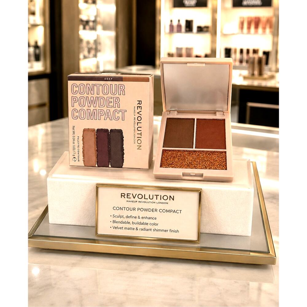 Revolution Contour Powder Compact in Deep Highlight Shade Contour